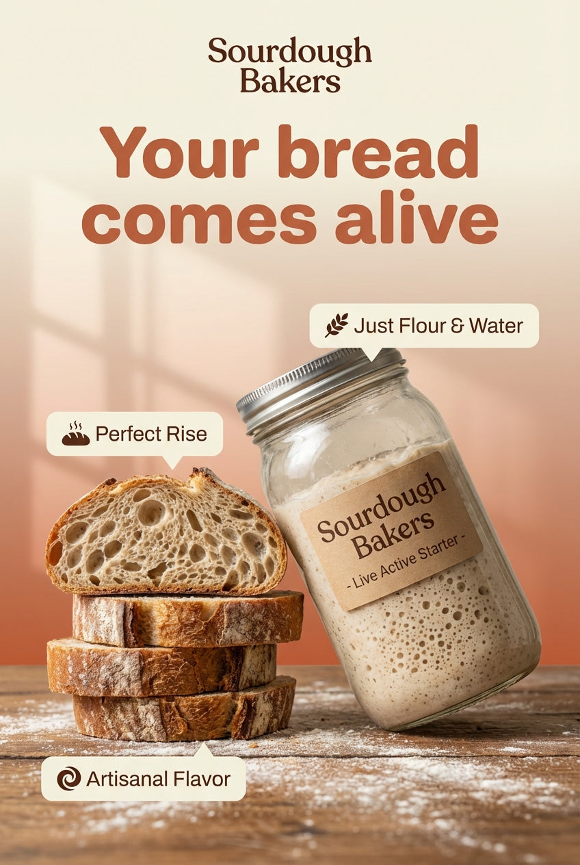 Sourdough Bakers-Active Live Sourdough Dehydrated Starter